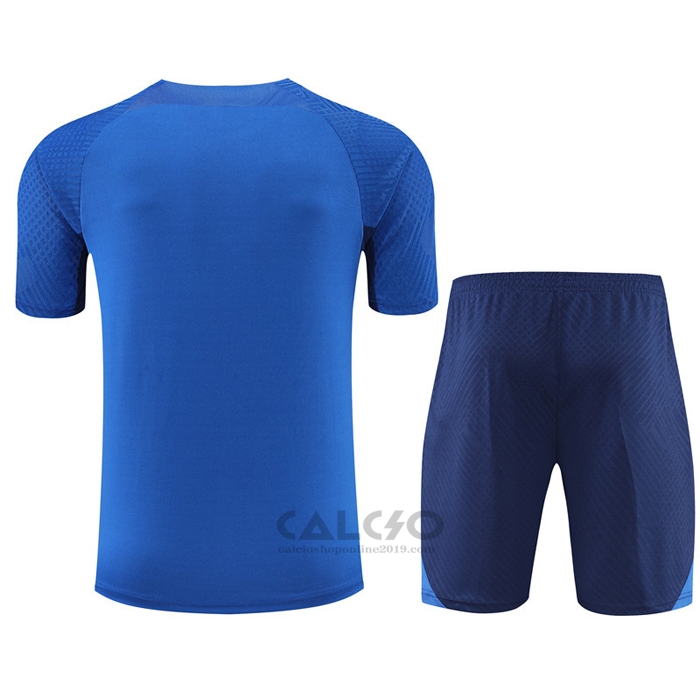 Tuta da Track Inter Manica Corta 2022-2023 Blu - Pantaloncini